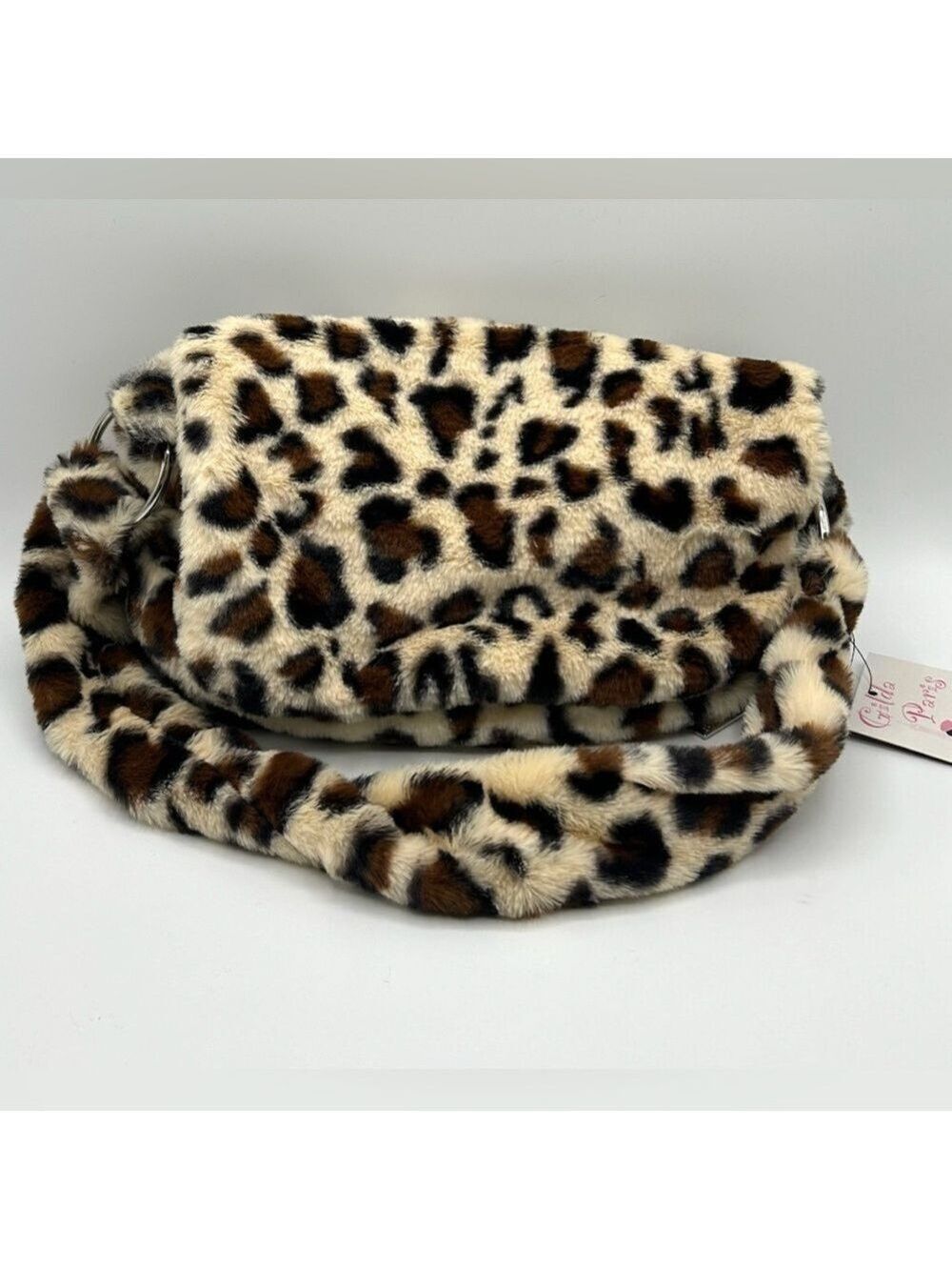 Gilda Paris Leopard Print Messenger Bag NWT